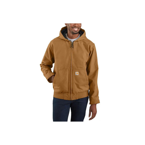 Carhartt Men's Washed Duck Insulated Active Jacket Dark Brown / Large