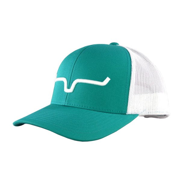 Teal/White